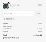 DIEGOFC5 coupon verification screenshot