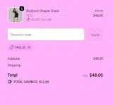 FALL20 coupon verification screenshot