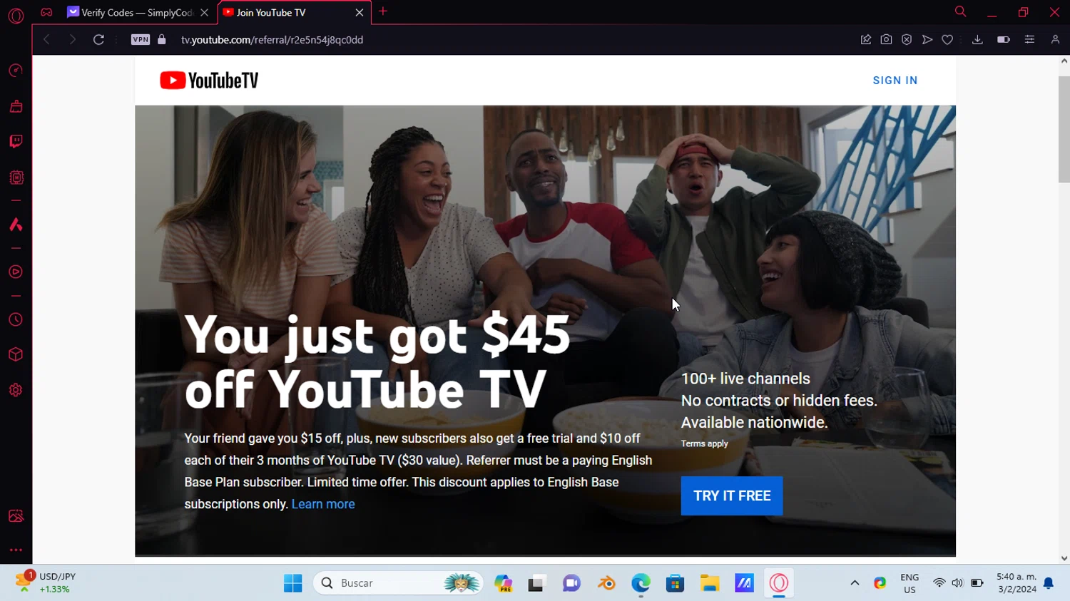YouTube TV Promo Codes 15 Off July 2024