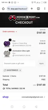YoYoExpert coupon verification screenshot