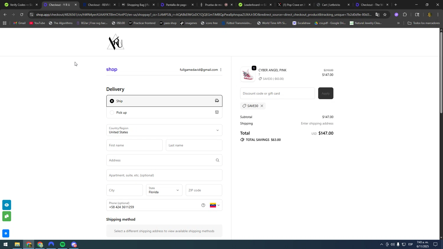 YRU discount code screenshot showing code SAVE30 applied at YRU checkout page. Uploaded by SimplyCodes community member kakakakakka on Nov 6, 2025