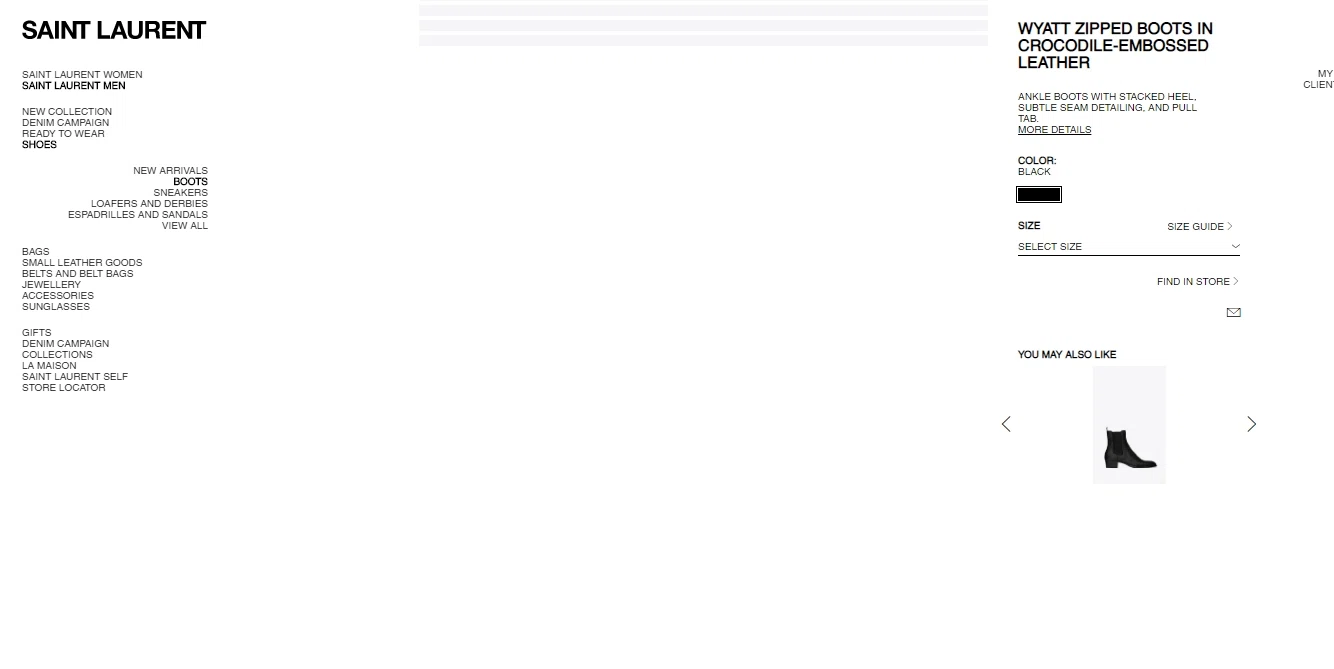 Saint Laurent checkout page showing Saint Laurent promo code box | Screenshot taken by SimplyCodes community member on Dec 1, 2020