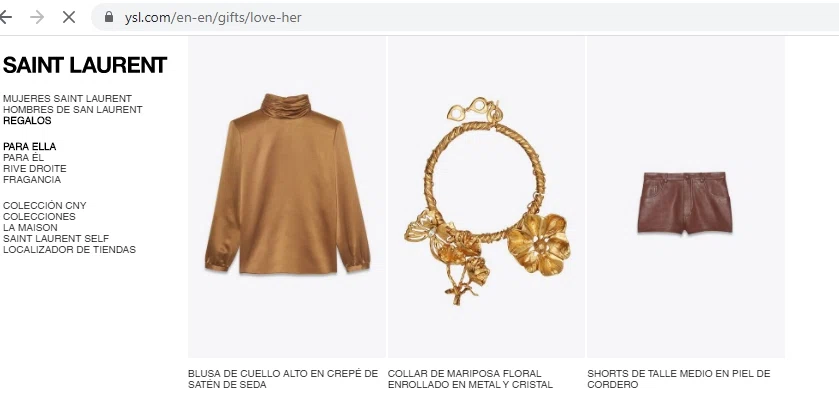 Saint Laurent checkout page showing Saint Laurent promo code box | Screenshot taken by SimplyCodes community member on Feb 21, 2021