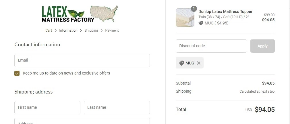 Saint Laurent checkout page showing Saint Laurent promo code box | Screenshot taken by SimplyCodes community member on Apr 12, 2021
