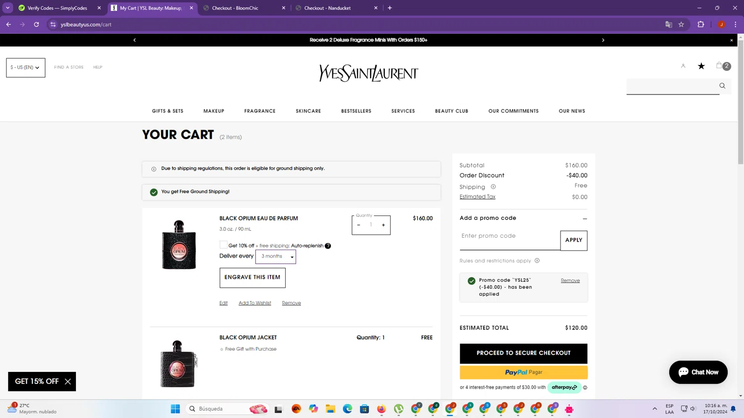 how to use YSL Beauty USA coupons