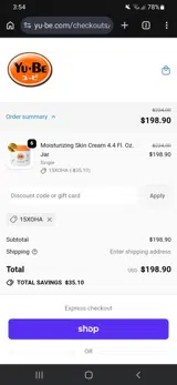15XOHA coupon verification screenshot