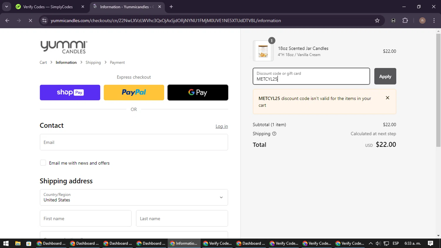 how to use Yummi Candles coupons