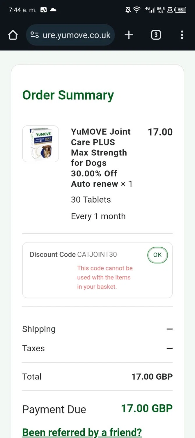 how to use YuMOVE coupons
