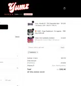 YUMZ LAB coupon verification screenshot