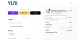 YUNI Beauty coupon verification screenshot