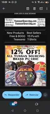 Yunnan Sourcing coupon verification screenshot