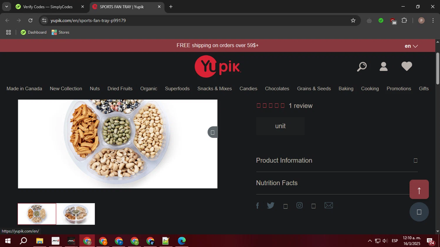 Yupik discount code screenshot showing code GIFT applied at Yupik checkout page. Uploaded by SimplyCodes community member PrimeTiger1163 on Mar 16, 2025