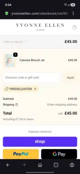 Freedeleaster coupon verification screenshot