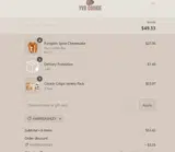 YVR Cookie coupon verification screenshot