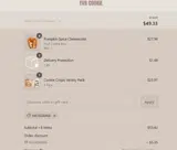 YVR Cookie coupon verification screenshot