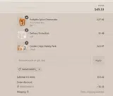YVR Cookie coupon verification screenshot