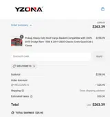 Welcome10 coupon verification screenshot