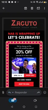 Nab20 coupon verification screenshot