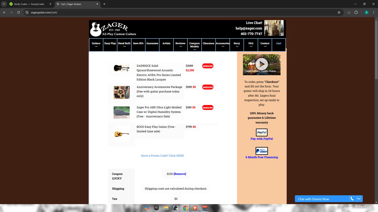 where to use Zager promo code box