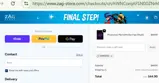 Zag Store coupon verification screenshot