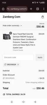 3rdorder coupon verification screenshot