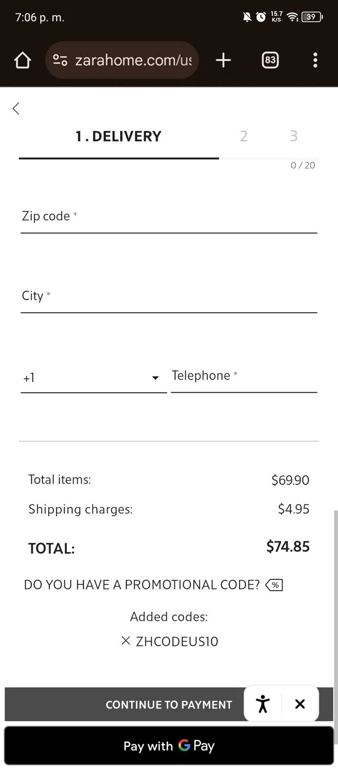 Zara Home Promo Codes 10 Off September 2024