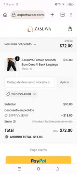 ZASUWA coupon verification screenshot