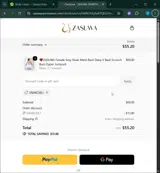 ZASUWA coupon verification screenshot