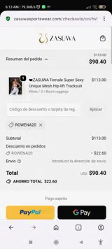 ZASUWA coupon verification screenshot