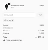 ZAZA Distribution coupon verification screenshot