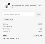 ZAZA Distribution coupon verification screenshot