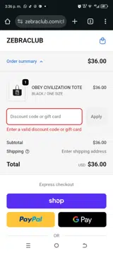 THANKU coupon verification screenshot