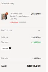 PAYDAY coupon verification screenshot