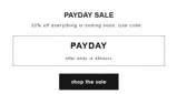 PAYDAY coupon verification screenshot
