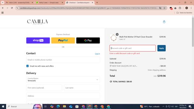 Zeel checkout page showing Zeel promo code box | Screenshot taken by SimplyCodes community member on Feb 16, 2025
