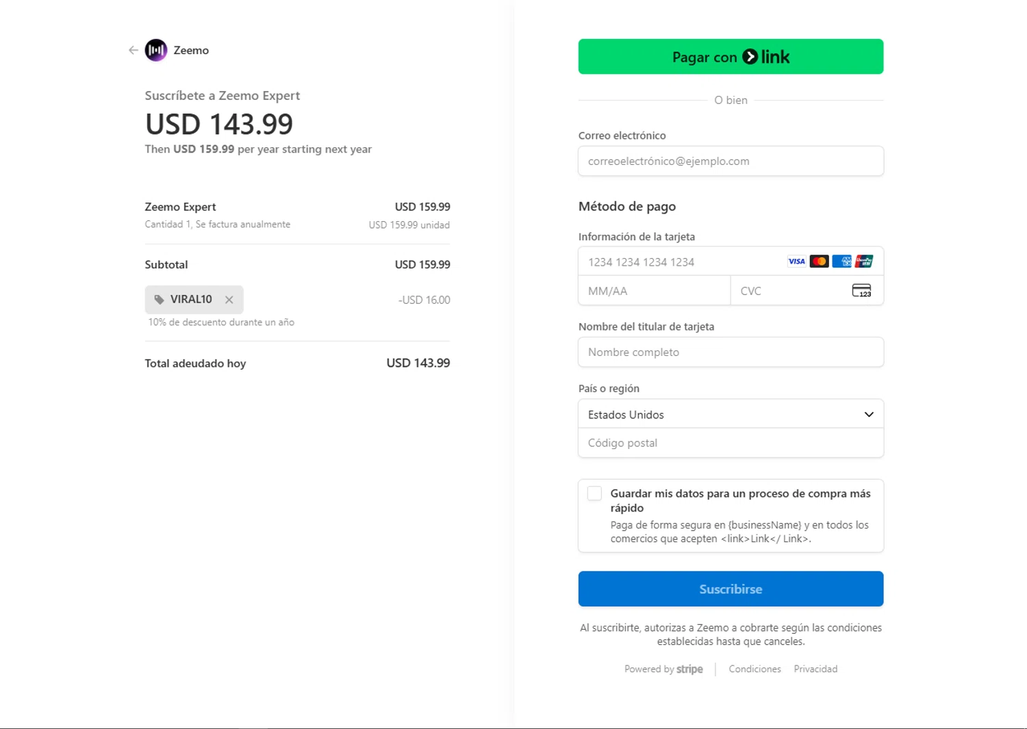 Zeemo promo code screenshot showing code VIRAL10 applied at Zeemo checkout page. Uploaded by SimplyCodes community member SalePhoenix2220 on Sep 8, 2025