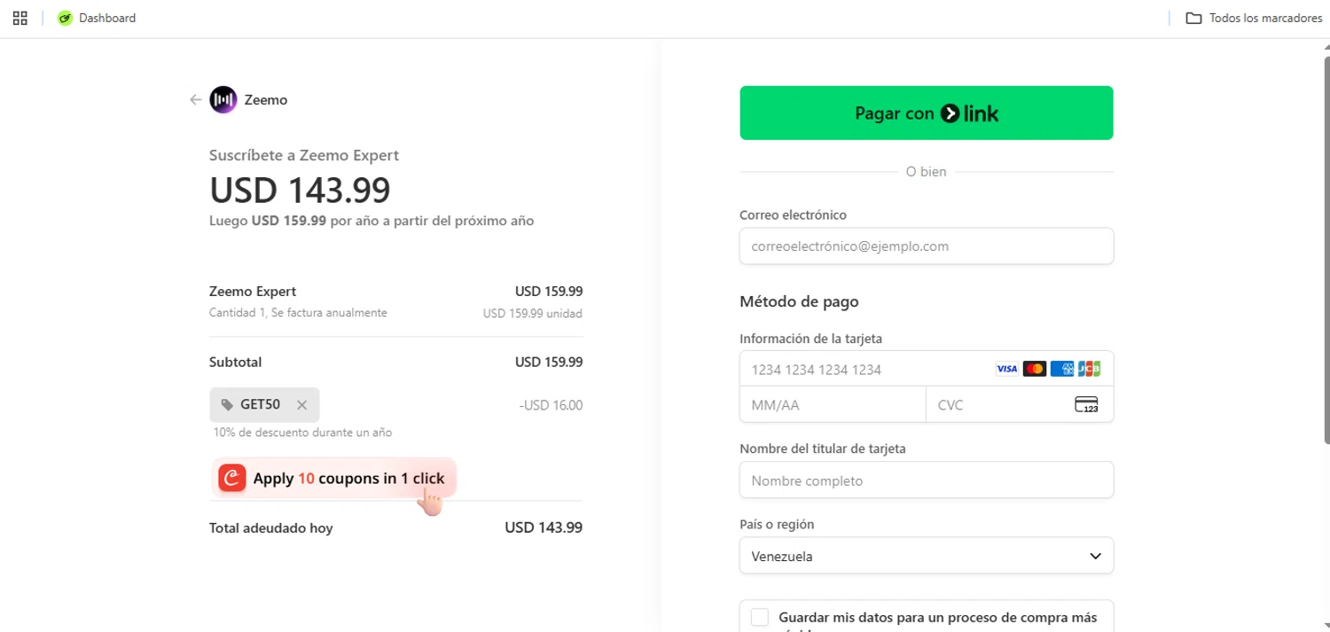 Zeemo promo code screenshot showing code GET50 applied at Zeemo checkout page. Uploaded by SimplyCodes community member Speedy on Oct 26, 2025