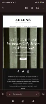 Winter30 coupon verification screenshot