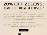 treat20 coupon verification screenshot