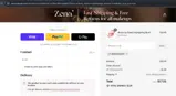 zena10%off coupon verification screenshot
