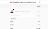 Zen ART Supplies coupon verification screenshot