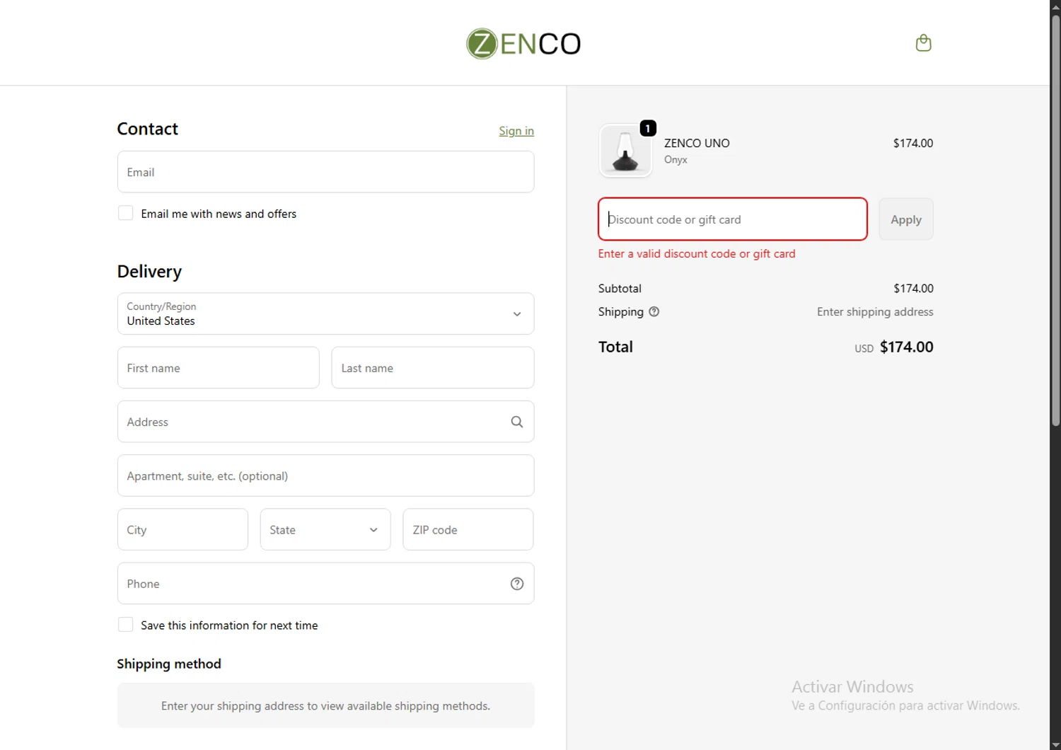 Zenco USA promo code screenshot showing code HOLIDAYGREEN25 applied at Zenco USA checkout page. Uploaded by SimplyCodes community member BudgetSage1378 on Nov 28, 2025