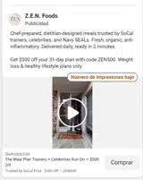 Zen Foods coupon verification screenshot