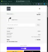 ZEZCWD coupon verification screenshot