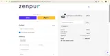 ZenPur coupon verification screenshot