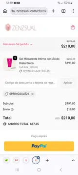 SPRINGSALE26 coupon verification screenshot