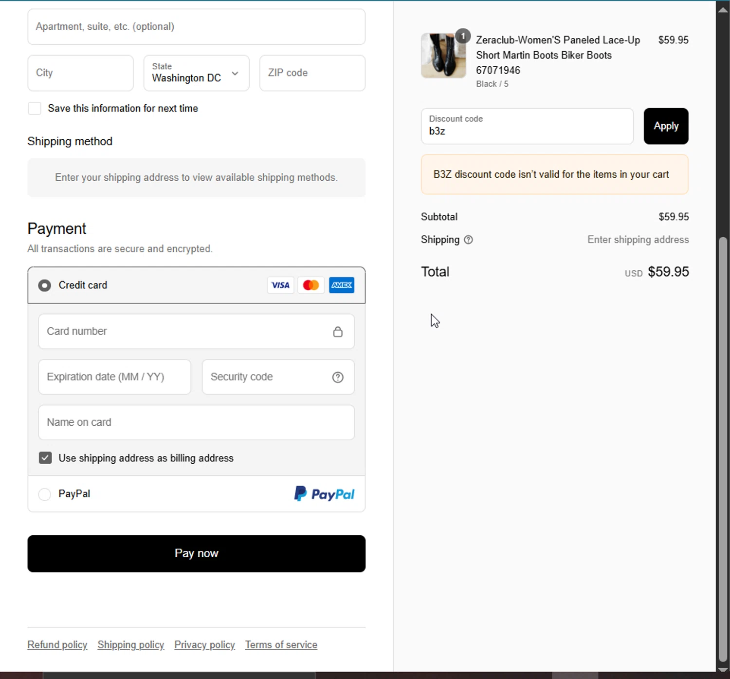 Zeraclub coupon code screenshot showing code b3z applied at Zeraclub checkout page. Uploaded by SimplyCodes community member Raibelys_18 on Jul 2, 2025