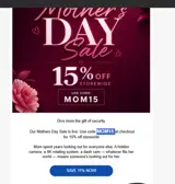 MOM15 coupon verification screenshot
