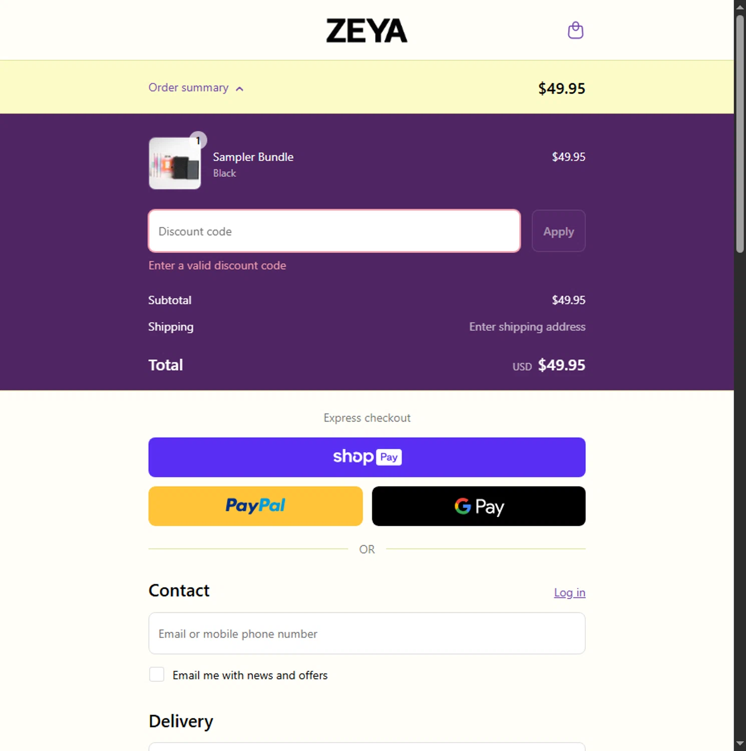 ZEYA promo code screenshot showing code MDAY20 applied at ZEYA checkout page. Uploaded by SimplyCodes community member Leannysv7lla on Jun 6, 2025