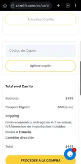 BIGSLOT coupon verification screenshot